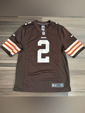 Nike Cleveland Browns Johnny Manziel #2 NFL On Field Game Home Jersey Men’s M